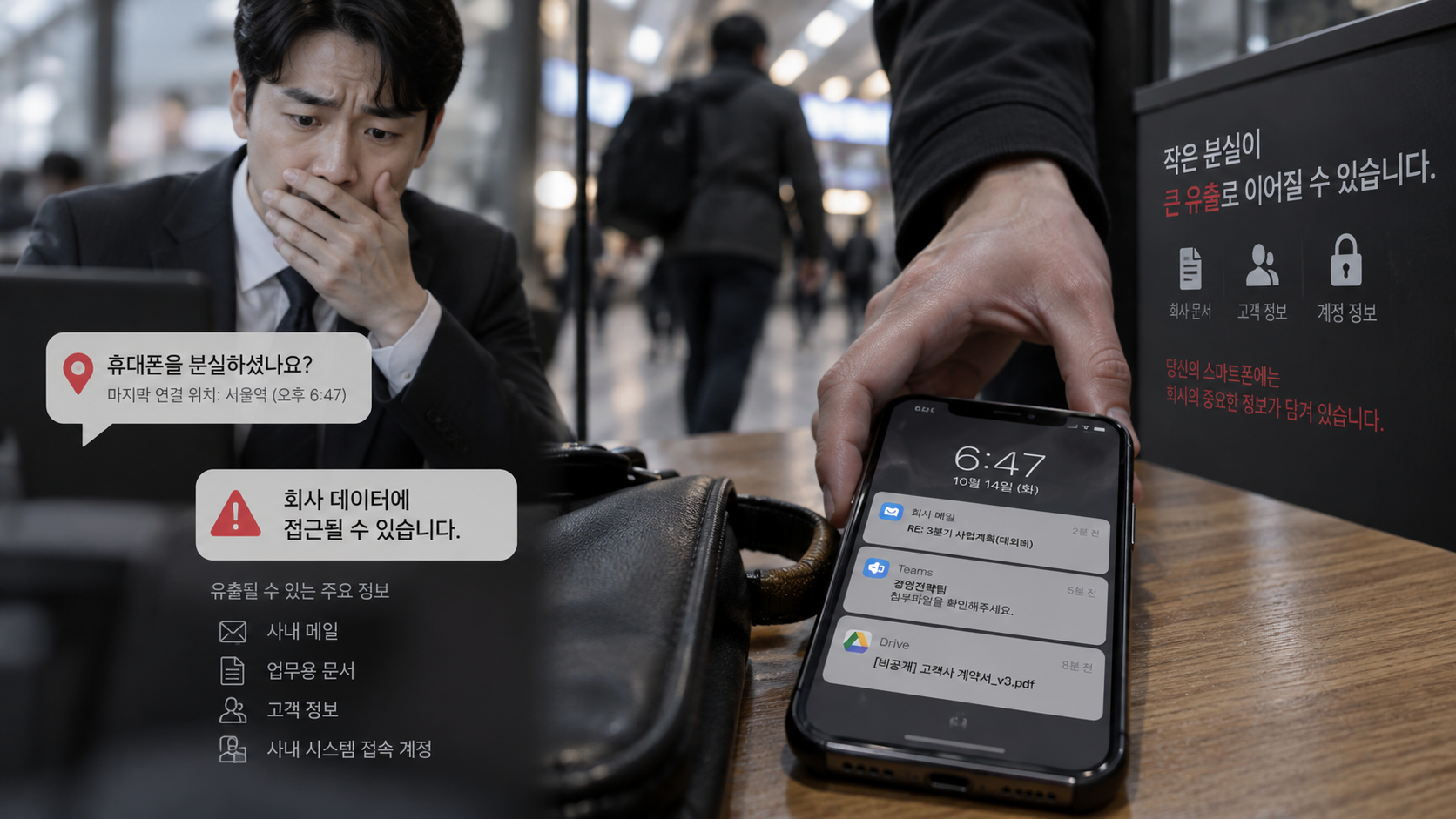 분실·도난 단말의 정보유출