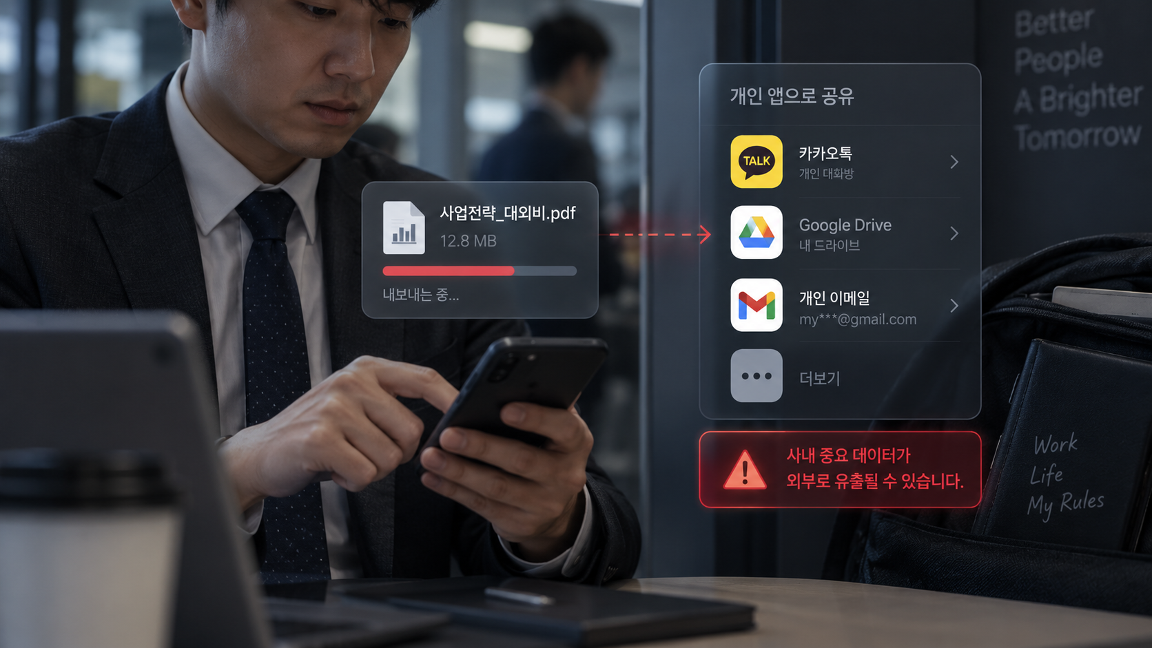업무 데이터 무단 반출