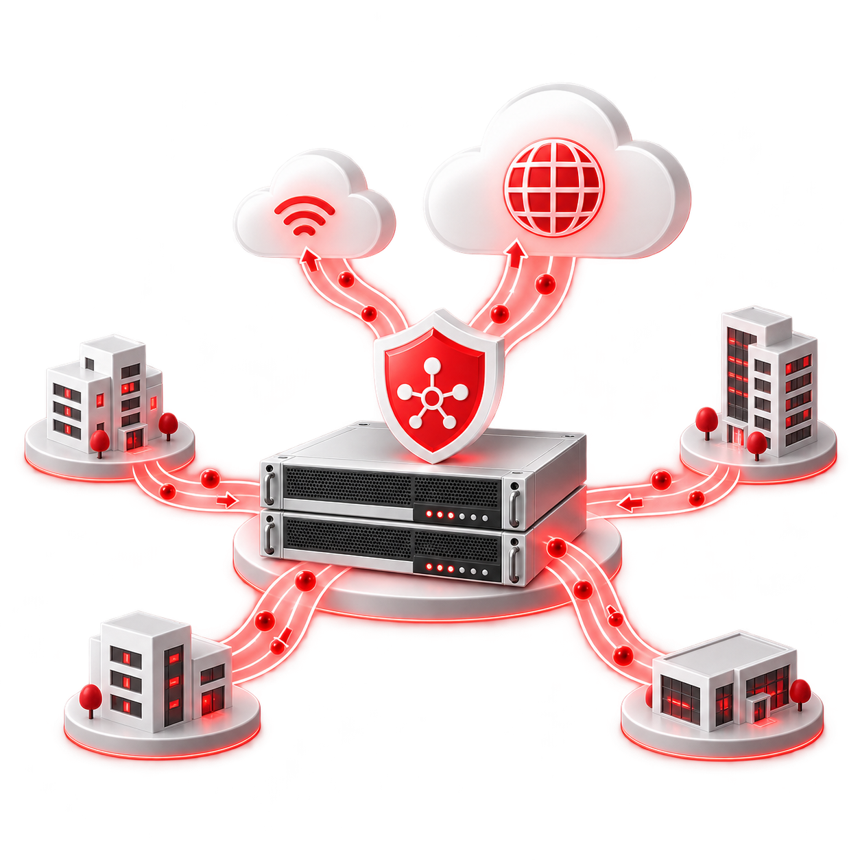 SD-WAN 소프트웨어 정의 광역망 아이콘